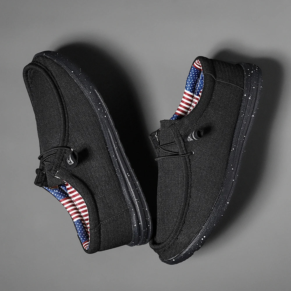 Plus Size Men's Solid Color Breathable Slip On Classic Loafer Shoes Comfy Casual Durable Lightweight Walking Shoes