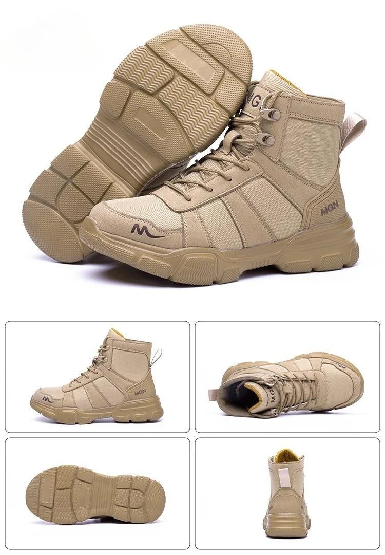 48 Plus Size Platform Non Slip Work Safety Boots Men Steel Toe Cap Anti-smash Sneakers Shoes Anti Puncture Security Boots