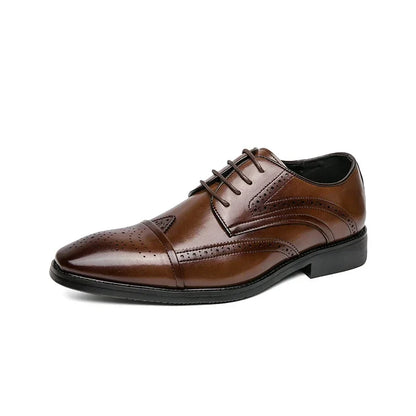 2025 High Quality Handmade Oxford Dress Shoes Men Genuine Cow Leather Suit Shoes Footwear Wedding Formal Italian Shoes Casual