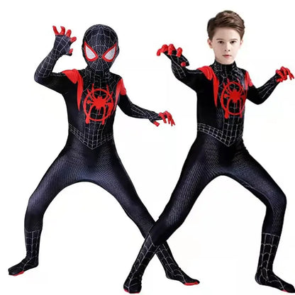 2026 High Quality Superhero Spidermans Costume Bodysuit For Kids Adult Spandex Zentai Halloween Party Cosplay Jumpsuit