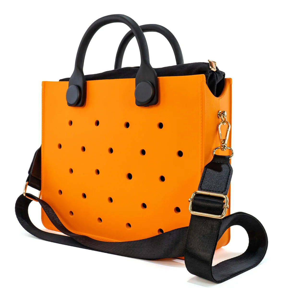 Large Leather Shoulder Bag Handbag Tote Bag Storage for Women Casual Waterproof Beach Bag Hole Fit Charm Fashion Storage Bag