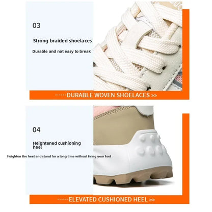 New Women's Safety Shoes with Anti Smashing and Anti Piercing Lightweight Soft Sole and Steel Toe Caps for Work Shoes