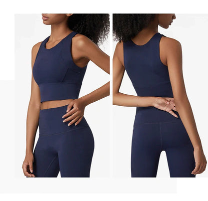 High Elastic Women's 2 Piece Yoga Set with Sports Bra and Leggings High Stretch Pants Bra with Coaster Women's Sports Suit👚
