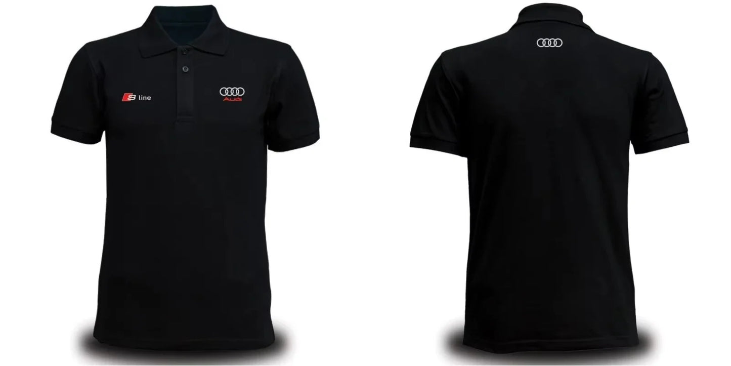 Racing Team Streetwear Polo Cotton T-Shirt Men's Casual Club Rider Party Clothing