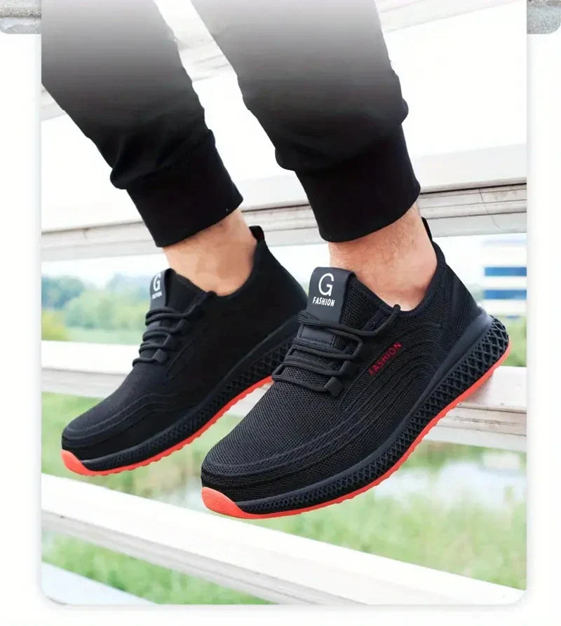 Puncture Proof Breathable Work Safety Boots Anti-stab Safety Shoes Men Steel Toe Shoes Man Construction Work Shoes Protective Sh