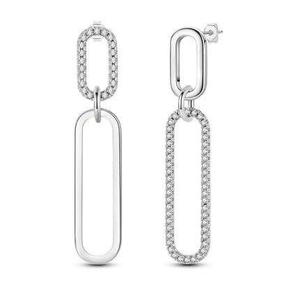 925 Sterling Silver Multi Layer Starry Tassel Drop Earrings Women Earrings Charm Trend Versatile Party Jewelry Gifts