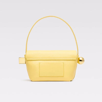 Women's Shoulder Bag with Flap, Solid Color Fashion Top Handle bag with Metal, Women's Luxury Design Handbag for Everyday Style