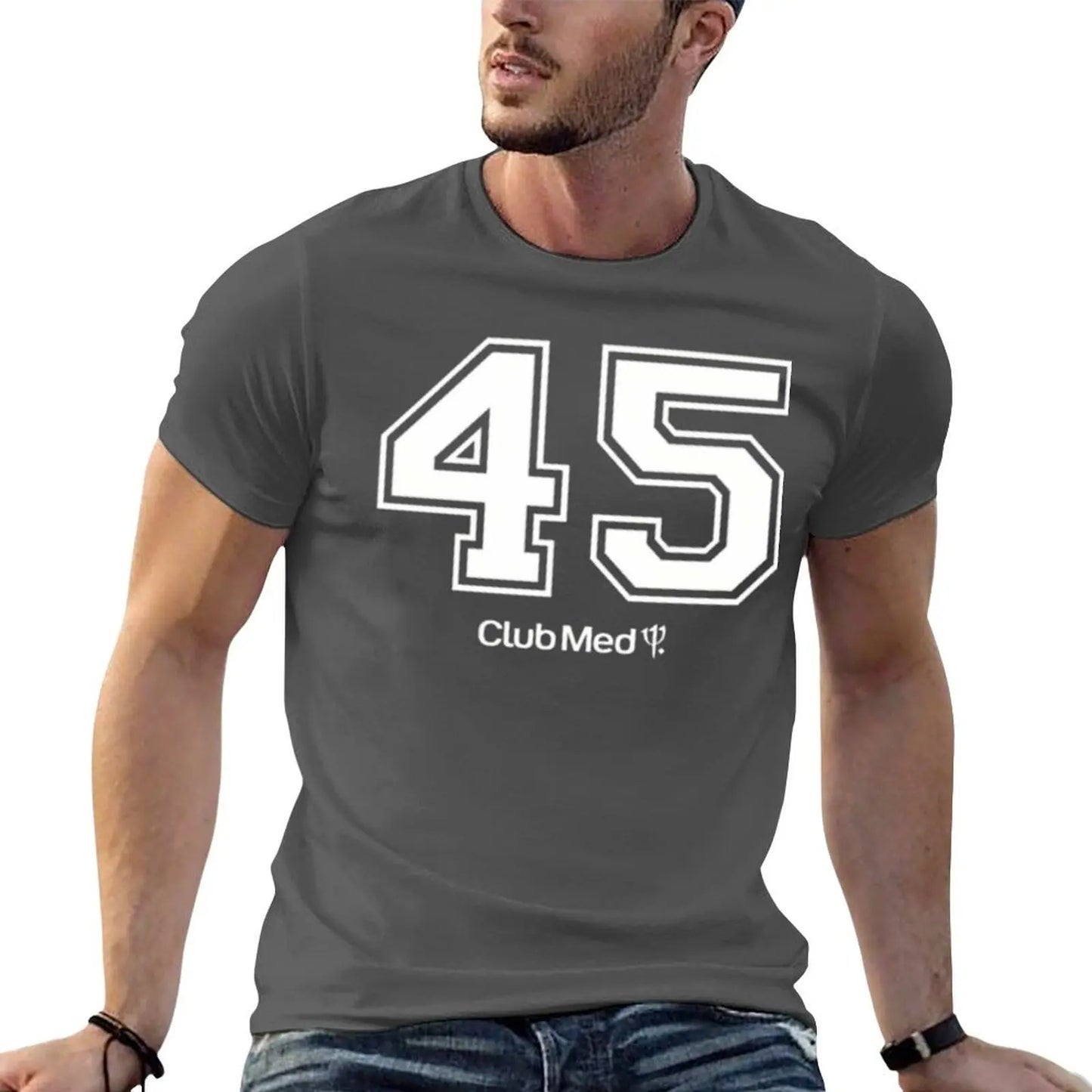 Number 45 Club Med T-Shirt quick drying custom shirt anime stuff plain black t shirts men