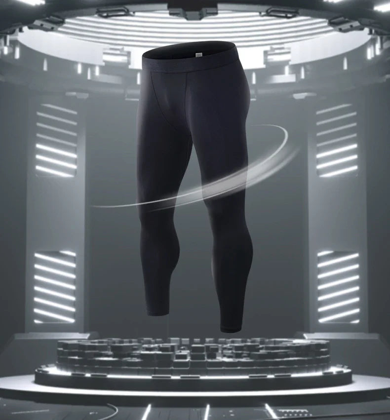 Men's compression sports pants fast drying fitness sports pants running tight pants training tight pants black red gray line