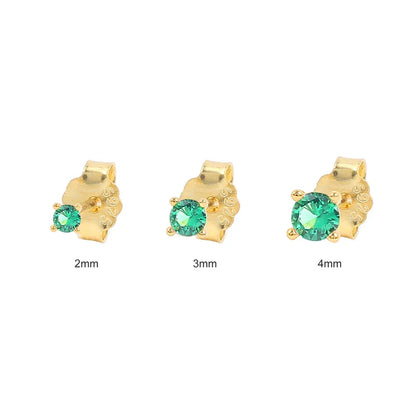 3pcs/set Bling Zircon Earring 925 Sterling Silver Cute Mini Heart Star Stud Earrings Ear Bone Earlobe Piercing Jewerly