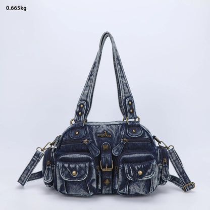 Vintage Women Handbags Satchel Top-handle Handbag PU Shoulder Bag Dumpling Pack Give Gifts Shoulder Bags Phone Money Pack