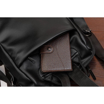Large capacity retro style soft women's backpack, convertible shoulder bag, perfect for commuting and travel