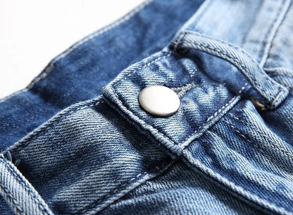 2024 New Men's Stretchy Short Jeans Fashion Casual Slim Fit High Quality Elastic Denim Shorts Male Brand Summer Clothes