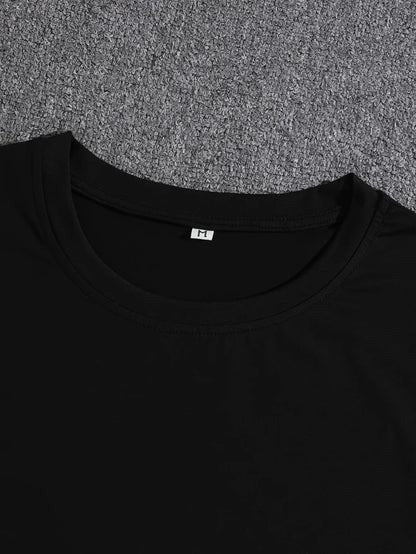 Men's summer 100% pure cotton fashionable casual loose Japanese samurai sword pattern printed round neck short sleeved T-shirt