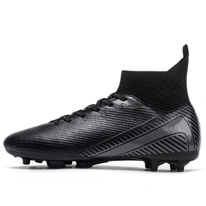 Breathable AG FG football shoes PU Fabric Mesh Upper TPU Wear-resistant Sole Non-slip Design For Kids Youth Daily Play