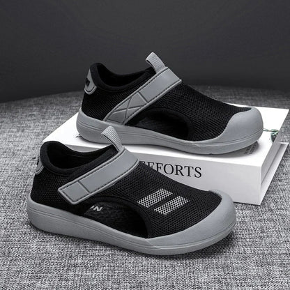 New Children Casual Mesh Shoes Boys Beach Sandals Kids Lightweight Closed Toe Baby Sport Sandals for Girls Eu Size 23-36