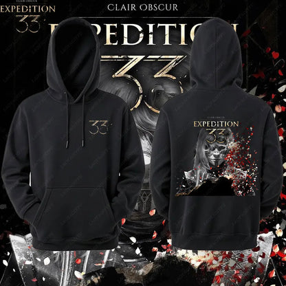 Expedition 33 Men Women Hoodies Dark Fantasy Pullovers Rpg Gamer Expedition 33 Hooded Lover Gift Video Game Graphic Sweatshirt
