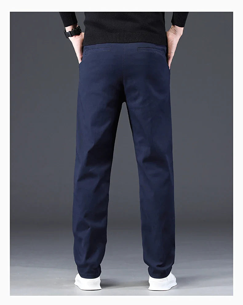 98% Cotton Men's Chinos & Casual Pants, Khaki Pants, Loose Straight , Streetwear Men ,Twill Pants,  Tall Men STRAIGHT Trousers