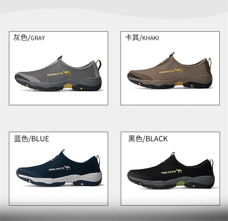 Fashion Summer Shoes Men Casual Shoes Mesh outdoor Breathable Slip-on Flats Men Sneakers Comfortable Water Loafers Zapatillas