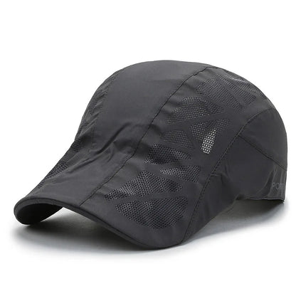 Sports Mens Sun Hats Breathable Mesh Quick-drying Visor Caps Outdoor