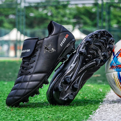 Men Football Boots FG/TF Soccer Shoes Breathable Professional Turf Outdoor Non-slip Long Spikes Adult Training Futsal Sneakers
