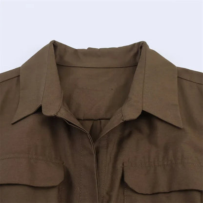 Women's Dress Fall 2025 New Solid Color Long Sleeve Shirt Style A-Pendulum Dress Belt Decoration Casual Fashion Personality