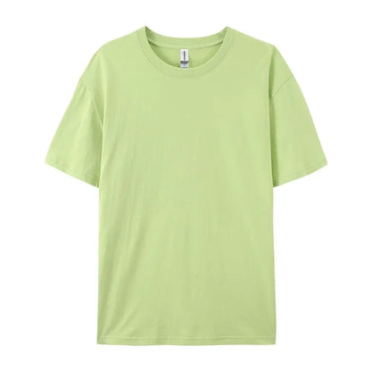 100% Cotton Solid T-shirts Women Sporty Short Sleeve Tees Fashion Casual White Black Clothing Loose O-Neck Female Summer Tops