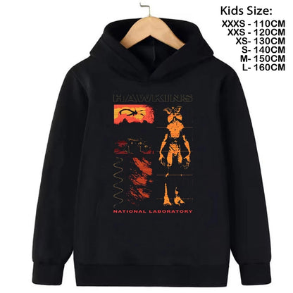 Hoodies Kids Cartoon Anime Print Clothes Streetwear Basic Boys Tops Children Sweatshirts