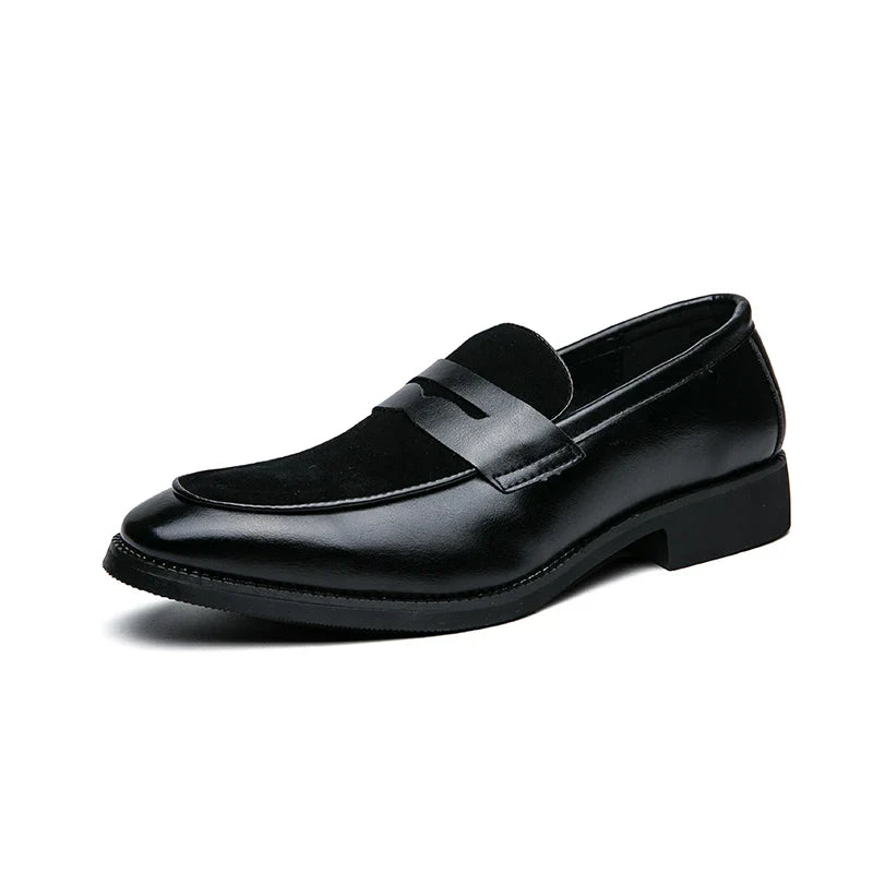 Mens Leather Designer Brand Casual Classic for Men Smile Breathable Office Loafers Formal Business Footwear Dress Shoes Flats 48