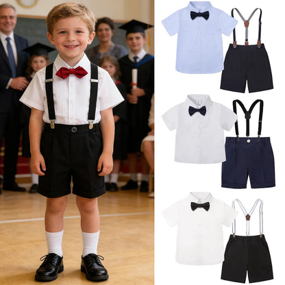 Boys Suit Wedding Toddler School Graduation Outfit Kids Birthday Party Gift Set Children Easter Church Photography Daily Clothes