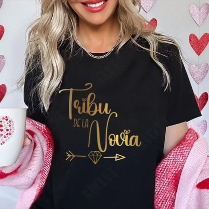 Spanish Girls Bachelorette Hen Party Tshirt Team Bride Squad Tops Women Single Farewell T-Shirt Bridal Shower Wedding Party Tees