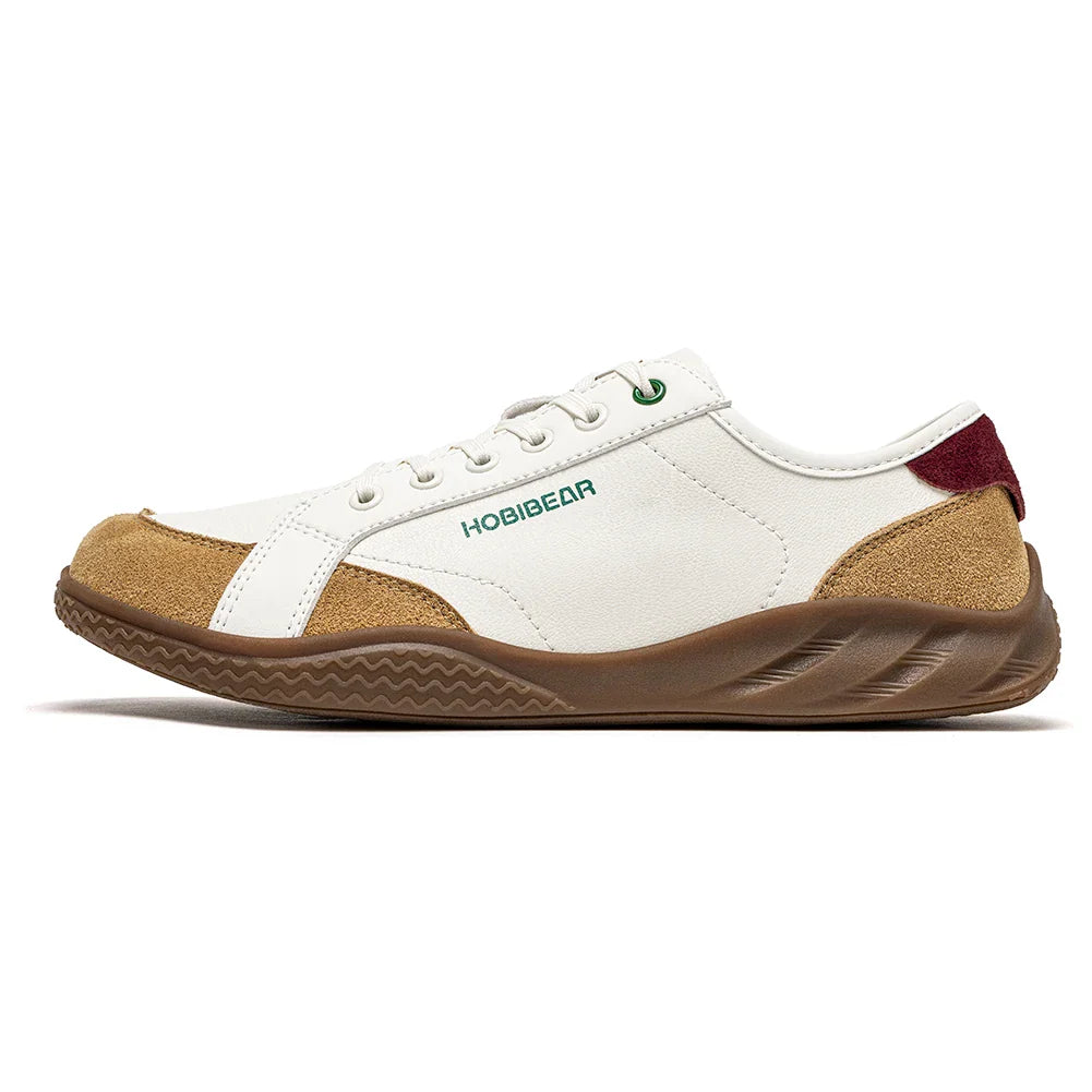 Women Men Barefoot Shoes Wide Toe Box Lightweight Sneakers Casual Color-Blocking Artificial Leather Walking Shoes