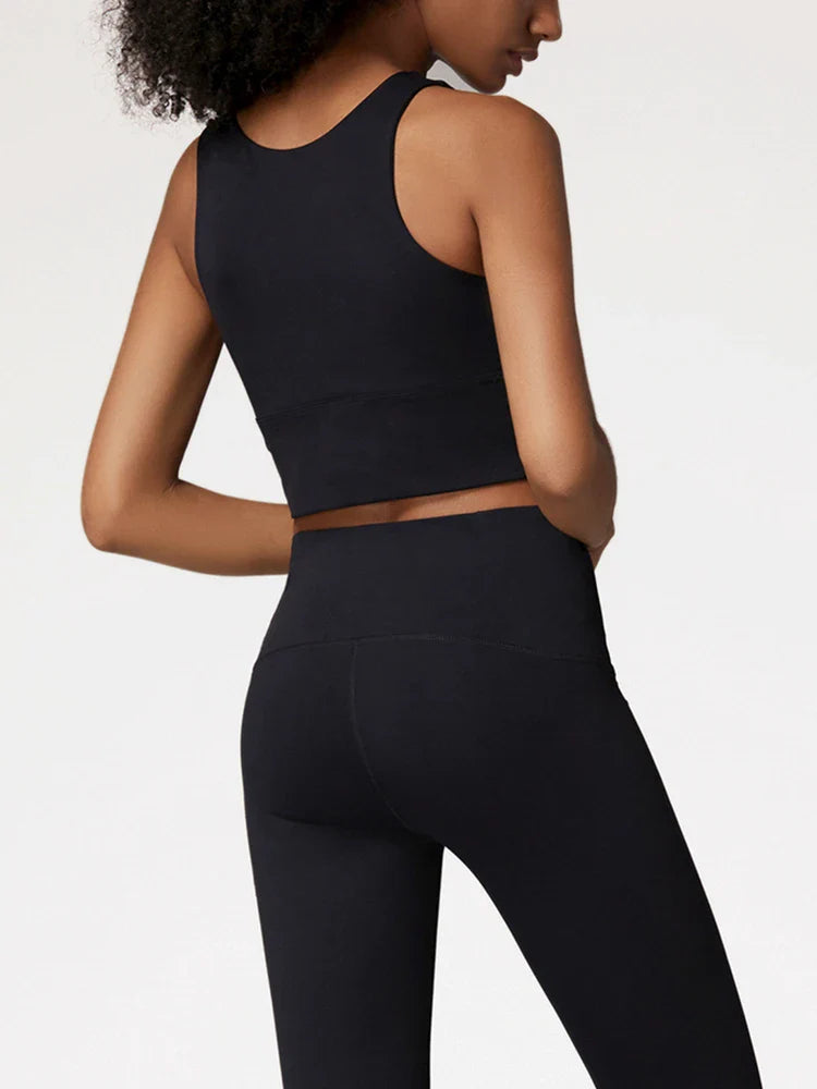 High Elastic Women's 2 Piece Yoga Set with Sports Bra and Leggings High Stretch Pants Bra with Coaster Women's Sports Suit👚