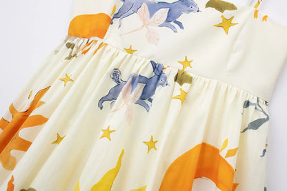Print Slip Mini Dress Women Sleeveless Summer Dress Woman 2025 Ruched Sundress Vestidos Backless Short Dresses for Women