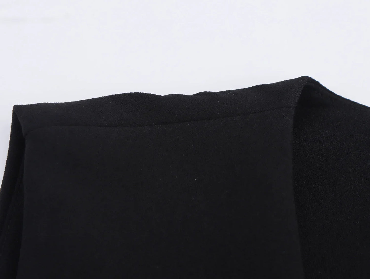 Casual Women Solid Tops Asymmetric V-Neck Single Breasted Pockects Sleeveless Vest Fashion 2025 Autumn Blazer Tops