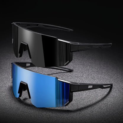 Men's Oversized Cycling Sunglasses Eyewear Bicycle Goggles Windproof Glasses Polarized Lens Road Riding Bike