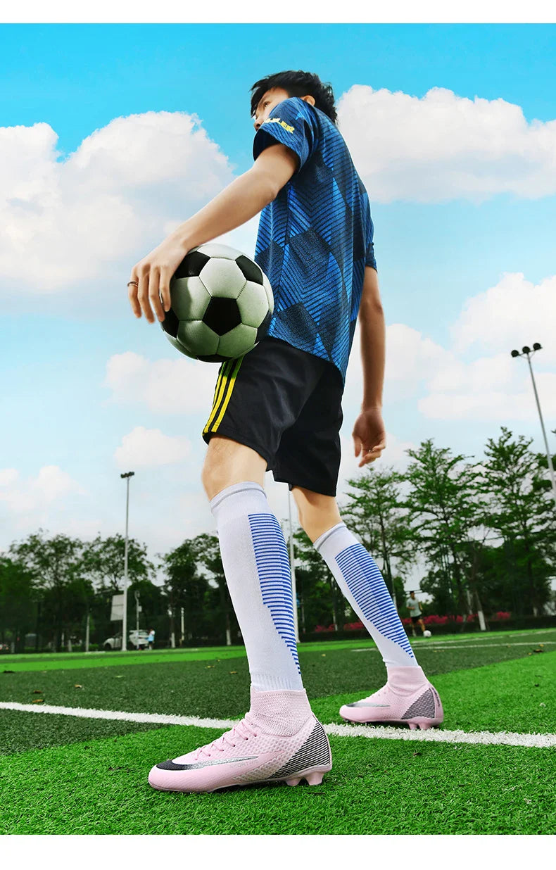 Men TF Football Boots Sneakers Indoor Comfortable High Quality Training Male Soccer Shoes Non Slip Sports Football Shoes Match