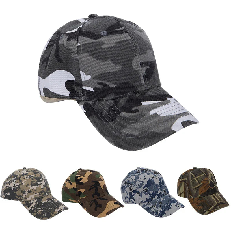 Adjustable Baseball Cap Summer Sunscreen Hat Camouflage Camo Camping Hiking Fishing Caps
