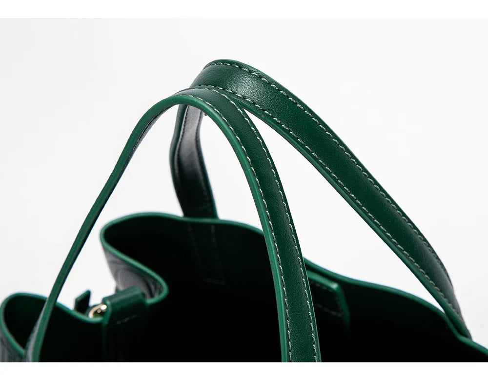 Classic Simple Solid Color Women's New 2024 Large Capacity Handbag Letter Element Women's Handbag