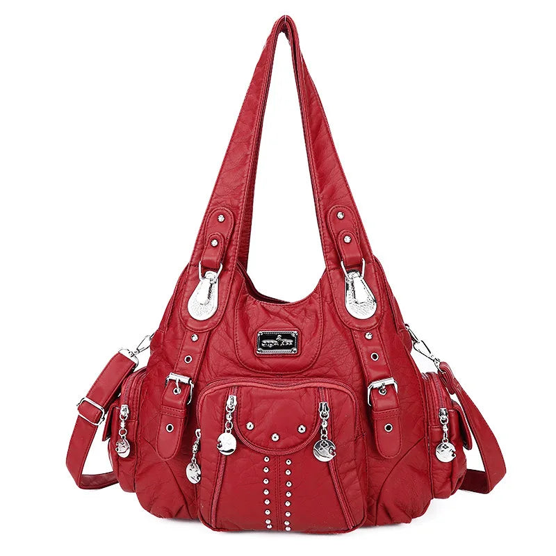 Women Fashion Handbags Women Shoulder Bags PU Leather Handbag Female Satchel Shoulder Purse Bag bolsa feminina