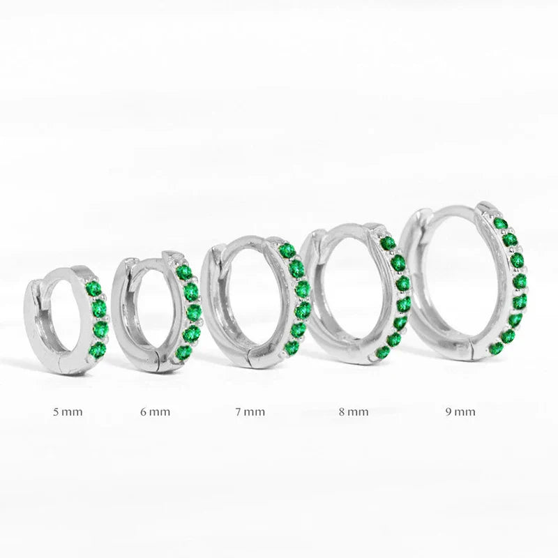 925 Sterling Silver Earrings For Women/Men Small Hoop Earrings Ear Bone aros Tiny Ear Nose Ring Girl aretes ear hoops A30