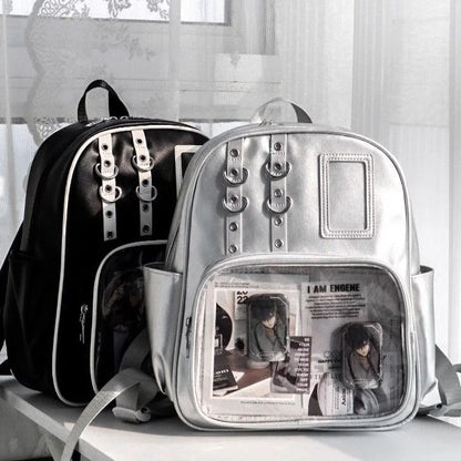 Cute Mini Backpack Women Kawaii Ita Bag Sweet Girl Transparent Rucksack DIY Personality Display Knapsack Lolita Shoulder Bag