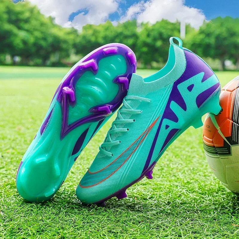 Men Football Boots Non-Slip Grass Training Sport Ultralight Soccer Shoes Unisex Outdoor Sports Shoes Breathable Drop Shipping