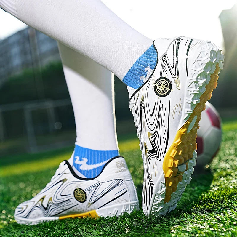 Men's football shoes with stud pattern for men, women, children, boys, teenagers, sports sneakers, outdoor training shoes