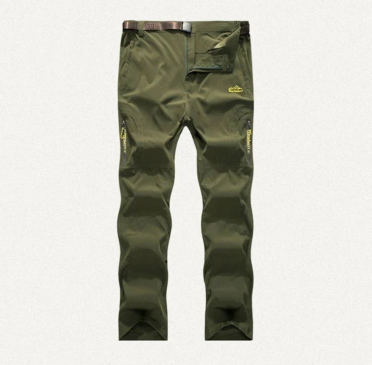 Summer Quick Dry Hiking Pants Men Stretch Waterproof Tactical Pants Zipper Pockets Trousers Lightweight Fishing Pants