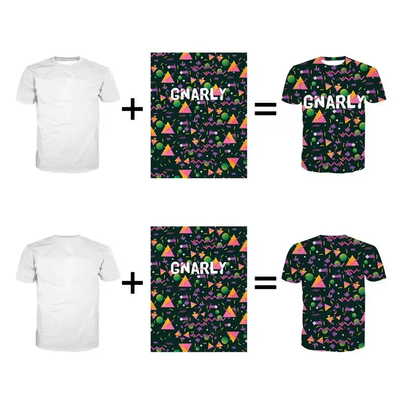 New DIY Pattern T-Shirt For Men Women Personalized Custom 3D Print T Shirts Summer Casual Short Sleeve O-Neck Tops Street Tees