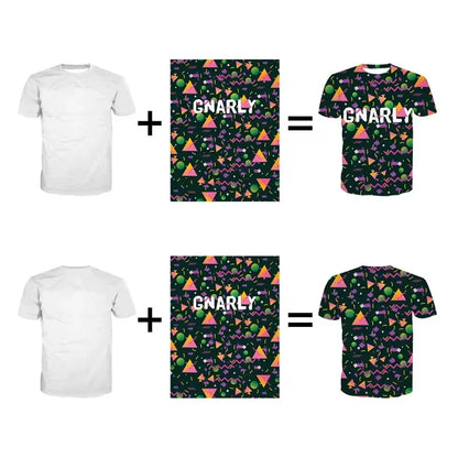 New DIY Pattern T-Shirt For Men Women Personalized Custom 3D Print T Shirts Summer Casual Short Sleeve O-Neck Tops Street Tees