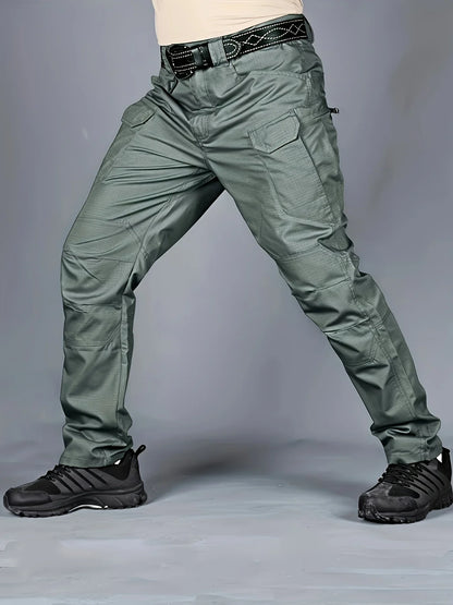 5XL Plus Size Men's Thin Cargo Pants With Side Pockets For Spring Summer Tactical Oversized Loose Punk Pants Big And Tall Guys
