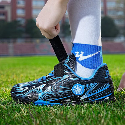 Kids Soccer Cleats Football Shoes Non Slip Breathable Lightweight Training Sneakers Boys Girls Children Football Match Boots