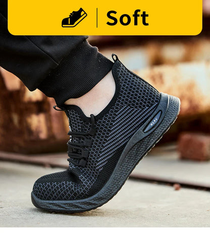 Men's safety shoes, breathable work sports shoes, puncture and smash resistant work boots, safety protective shoesTactical Boots
